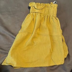 Yellow shorts